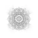 islamic style mandala tattoo design idea