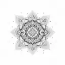 islamic style mandala tattoo design idea