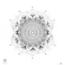 islamic style mandala tattoo design idea