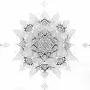 islamic style mandala tattoo design idea