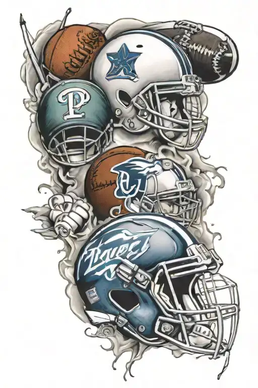 philadelphia sports themed tattoo design idea