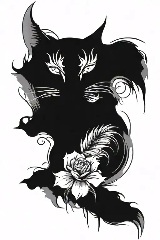 Create a black and grey tattoo design for the upper arm that symbolizes the experience of depersonalization. The central tattoo design idea