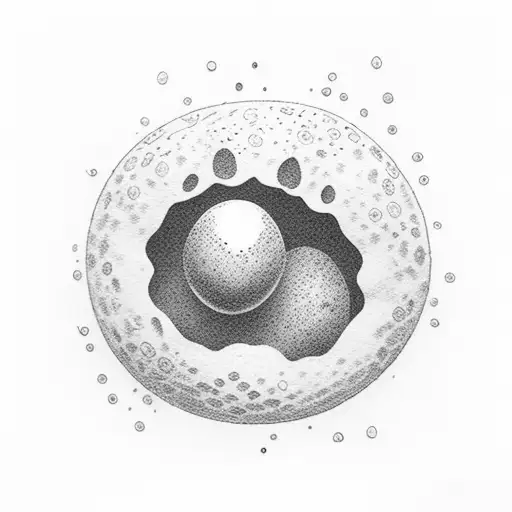 fried egg with paw print as yolk tattoo design idea