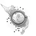 fried egg with paw print as yolk tattoo design idea