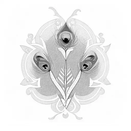 Peacock tattoo design idea