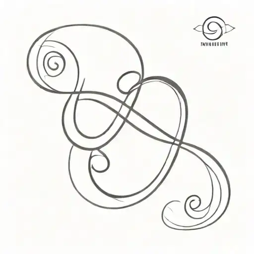 simbol of infinity tattoo design idea