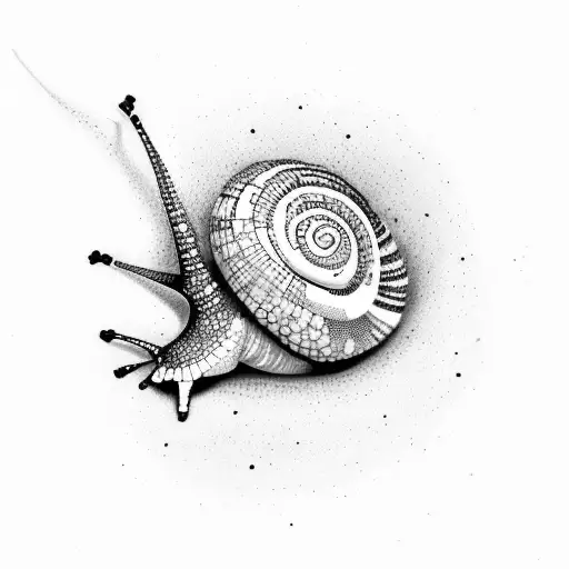 snail tattoo design idea