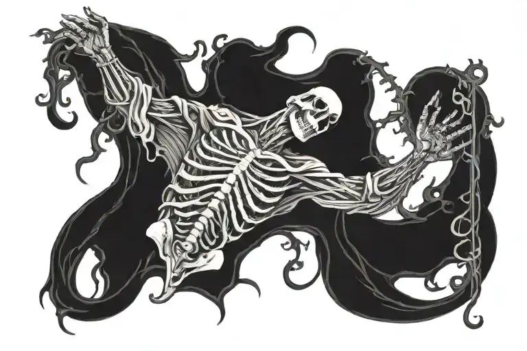 holy death tattoo design idea