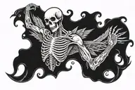 holy death tattoo design idea