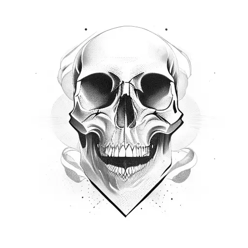 Skull tattoo design idea