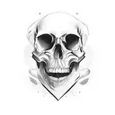 Skull tattoo design idea