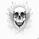 Skull tattoo design idea