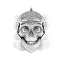 Skull tattoo design idea