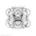 Symbol of Ophanim tattoo design idea