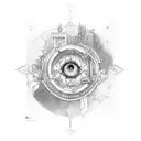 Ophanim tattoo design idea