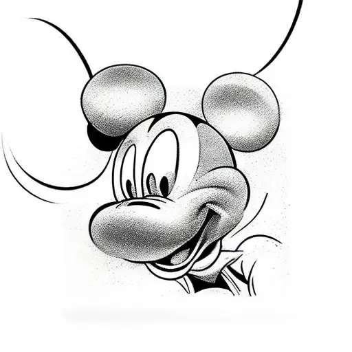 Mickey mouse tattoo design idea