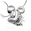 Mickey mouse tattoo design idea