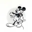 Mickey mouse tattoo design idea