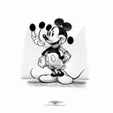 Mickey mouse tattoo design idea