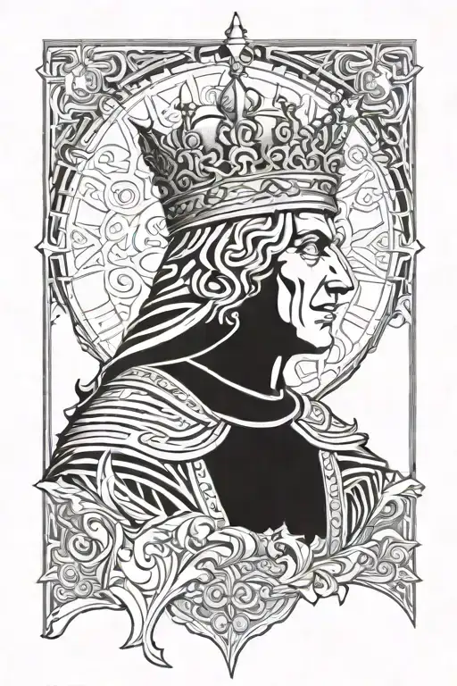 king baldwin iv tattoo design idea