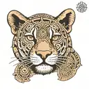 aztec jaguar tattoo design idea