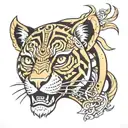 aztec jaguar tattoo design idea