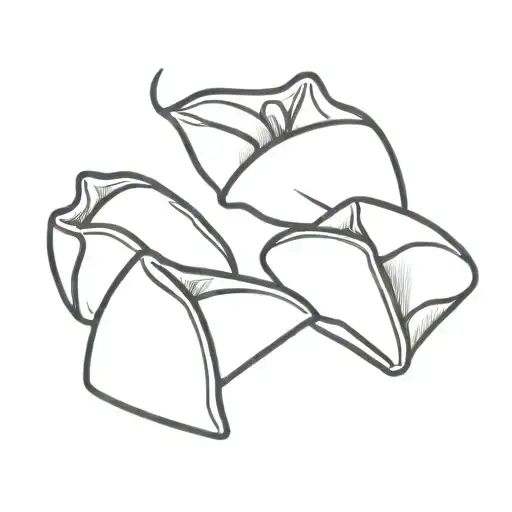 Fortune cookie tattoo design idea
