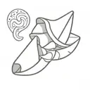 Fortune cookie tattoo design idea