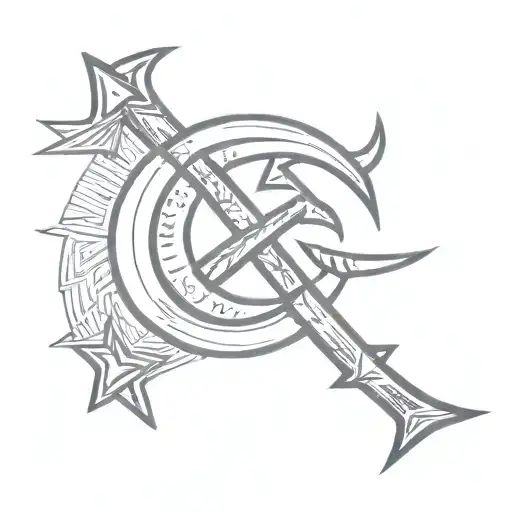 communism symbol but basic tattoo design idea