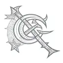 communism symbol but basic tattoo design idea