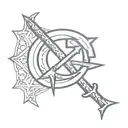 communism symbol but basic tattoo design idea