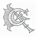 communism symbol but basic tattoo design idea