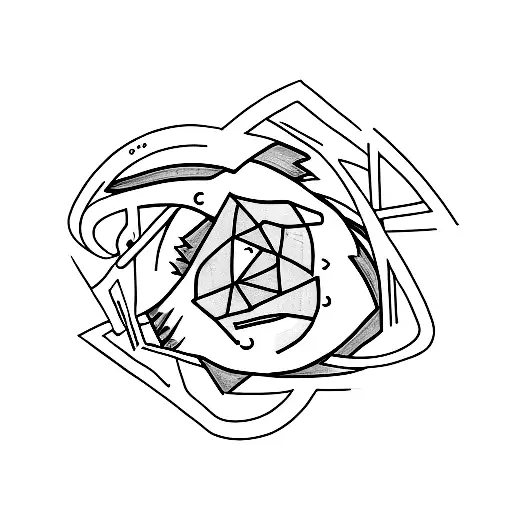 torn muscle tattoo design idea