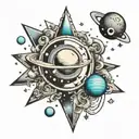 stars and moons and planets collarbone tattoo tattoo design idea