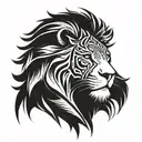 leo tattoo design idea
