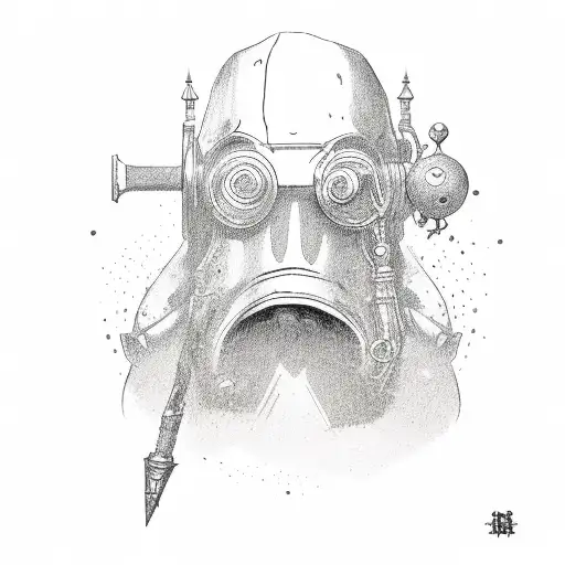 treasure hunter tattoo design idea