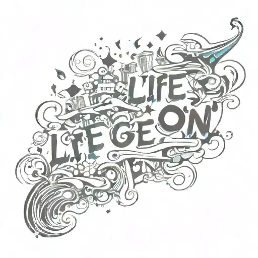 Life Goes On  tattoo design idea