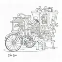 Life Goes On  tattoo design idea