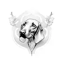 Weimaraner tattoo design idea