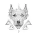 Weimaraner tattoo design idea