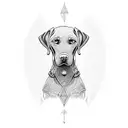 Weimaraner tattoo design idea