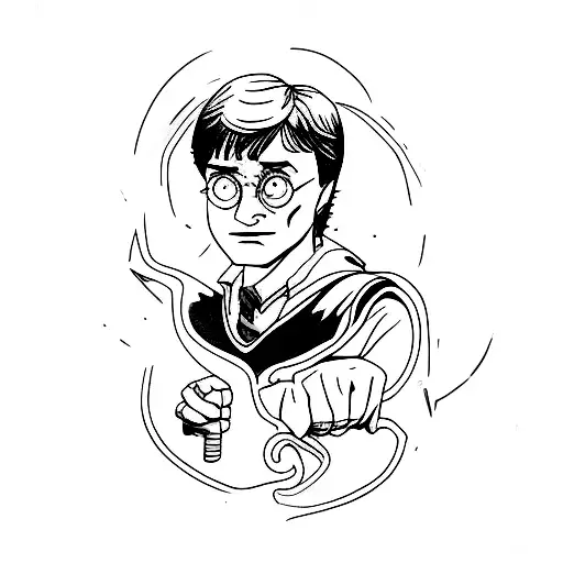 Harry Potter tattoo design idea
