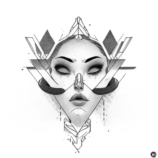 submissive woman kowtow tattoo design idea