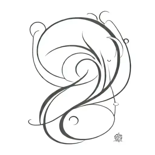 An abstract design symbolizing inner peace and mindfulness tattoo design idea
