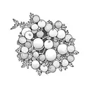 Juniper branch with berries tattoo design idea