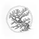Juniper branch  tattoo design idea