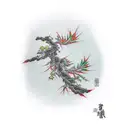 Juniper branch  tattoo design idea