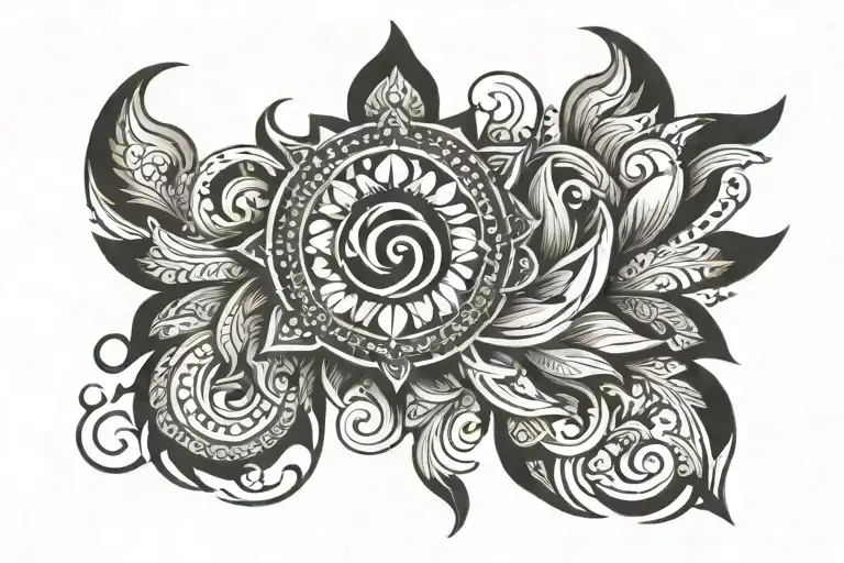 sudarshan chakra tattoo design idea