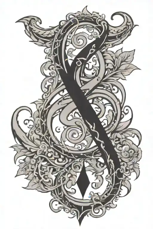 bipolar personality disorder awareness symbol made tattoo design idea