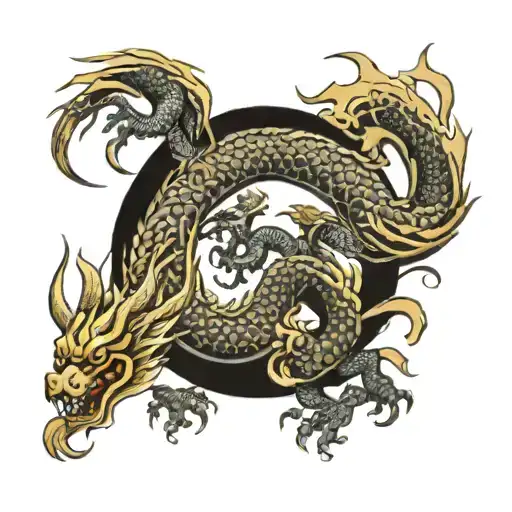 viking,dragon,tree tattoo design idea